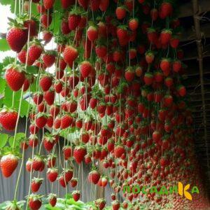 Клубника ампельная Анастасия купить по цене от 370р. в интернет-магазине «Посадика» с доставкой почтой в в Лянторе и по всей России – [изображение №1].